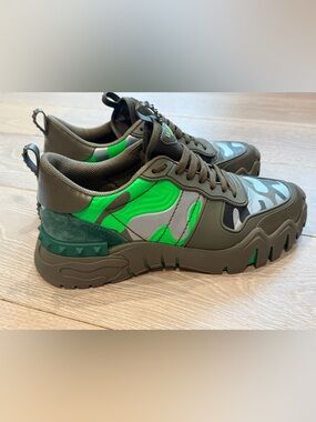 100% Authentic Valentino Garavani Camouflage Chunky Sneakers